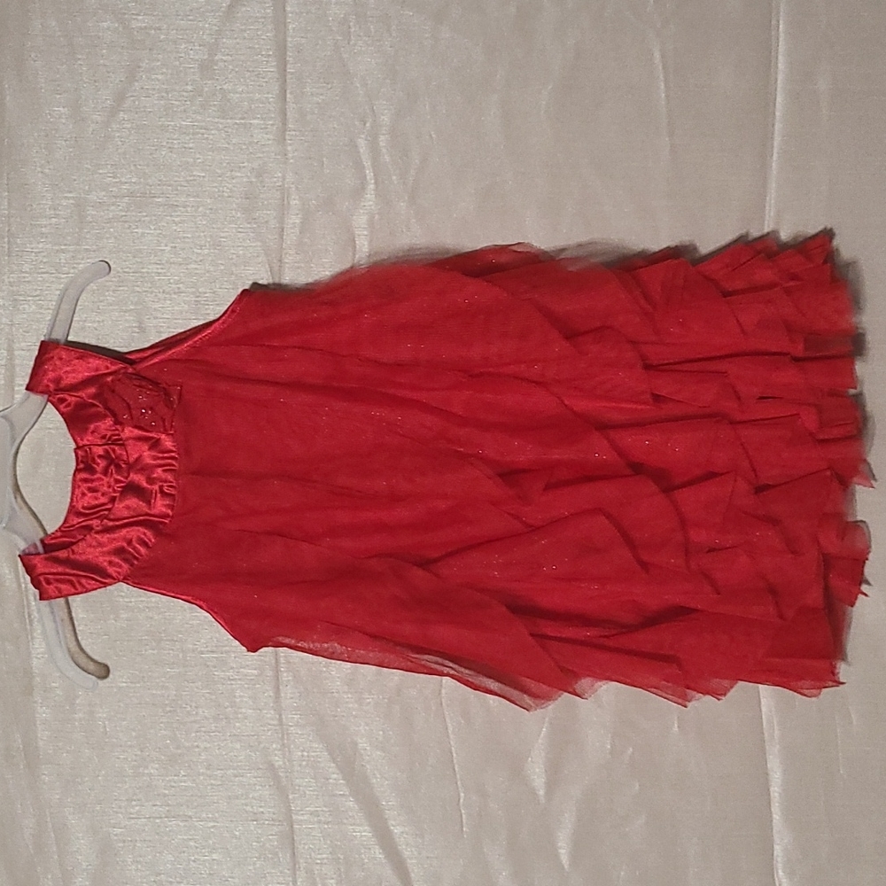 Girl red dress